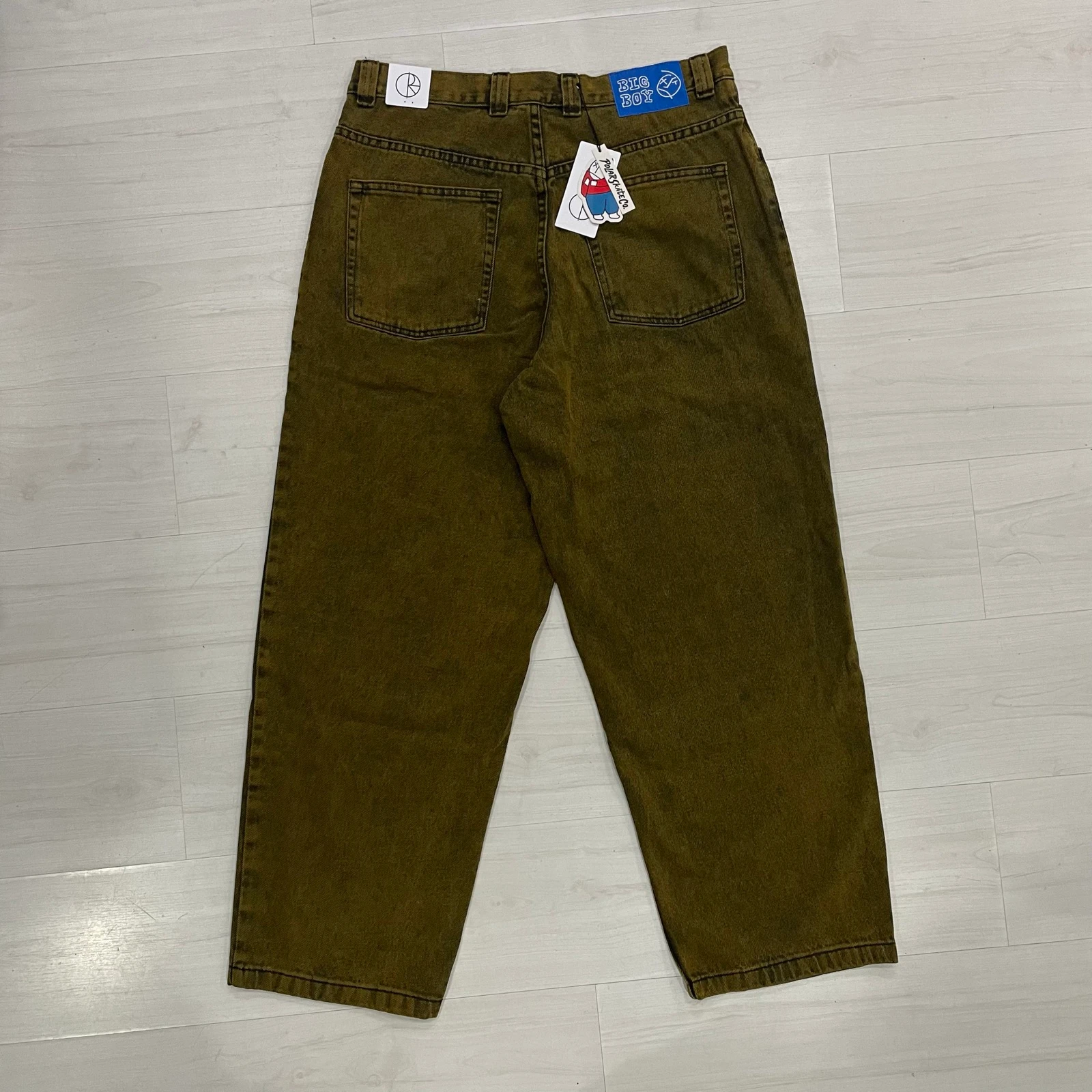 Skate Co Fleece Pants - Big Boy Jeans (Yellow Black) – photo 6